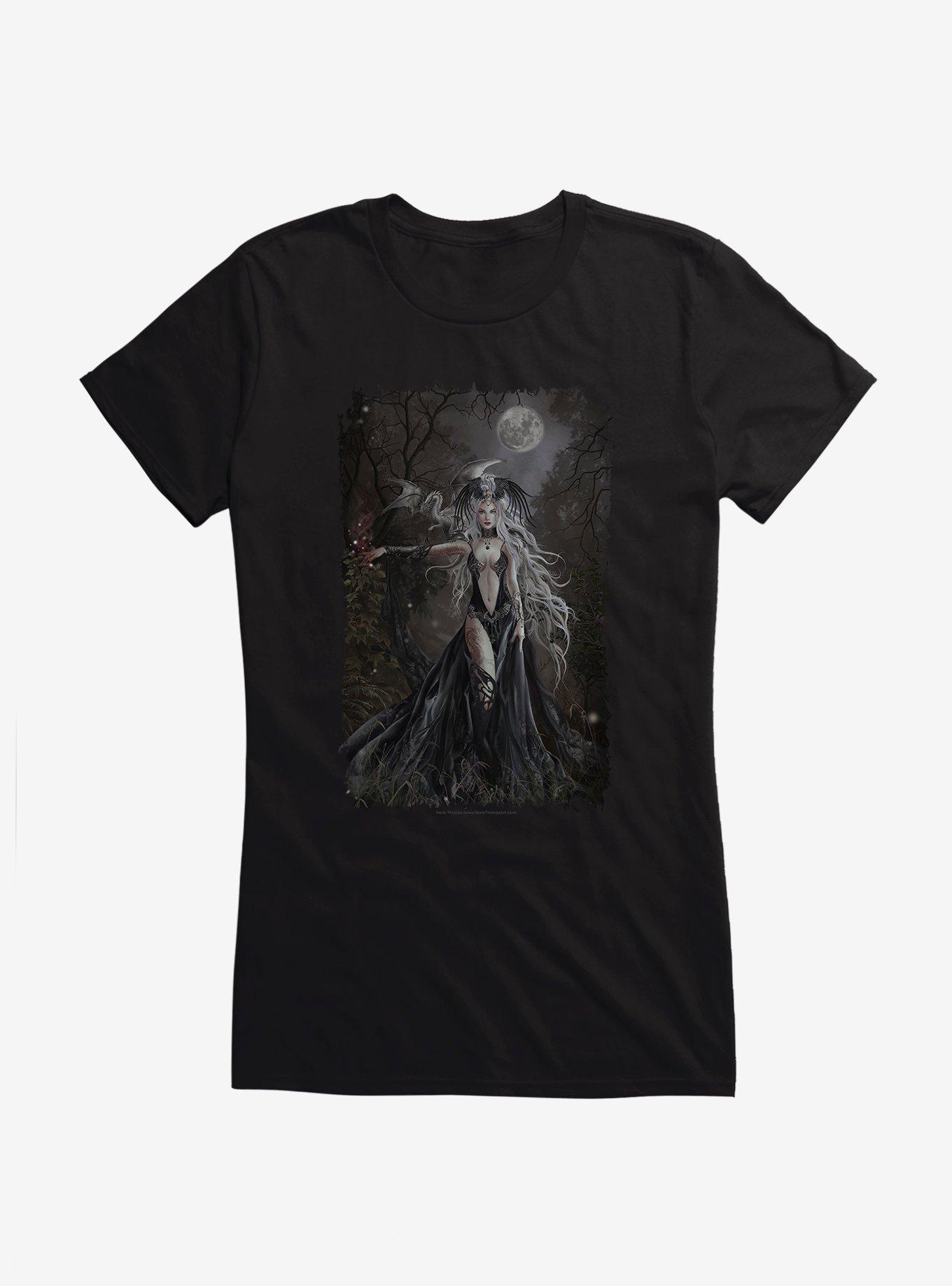 Queen Of Havoc Girls T-Shirt by Nene Thomas, BLACK, hi-res