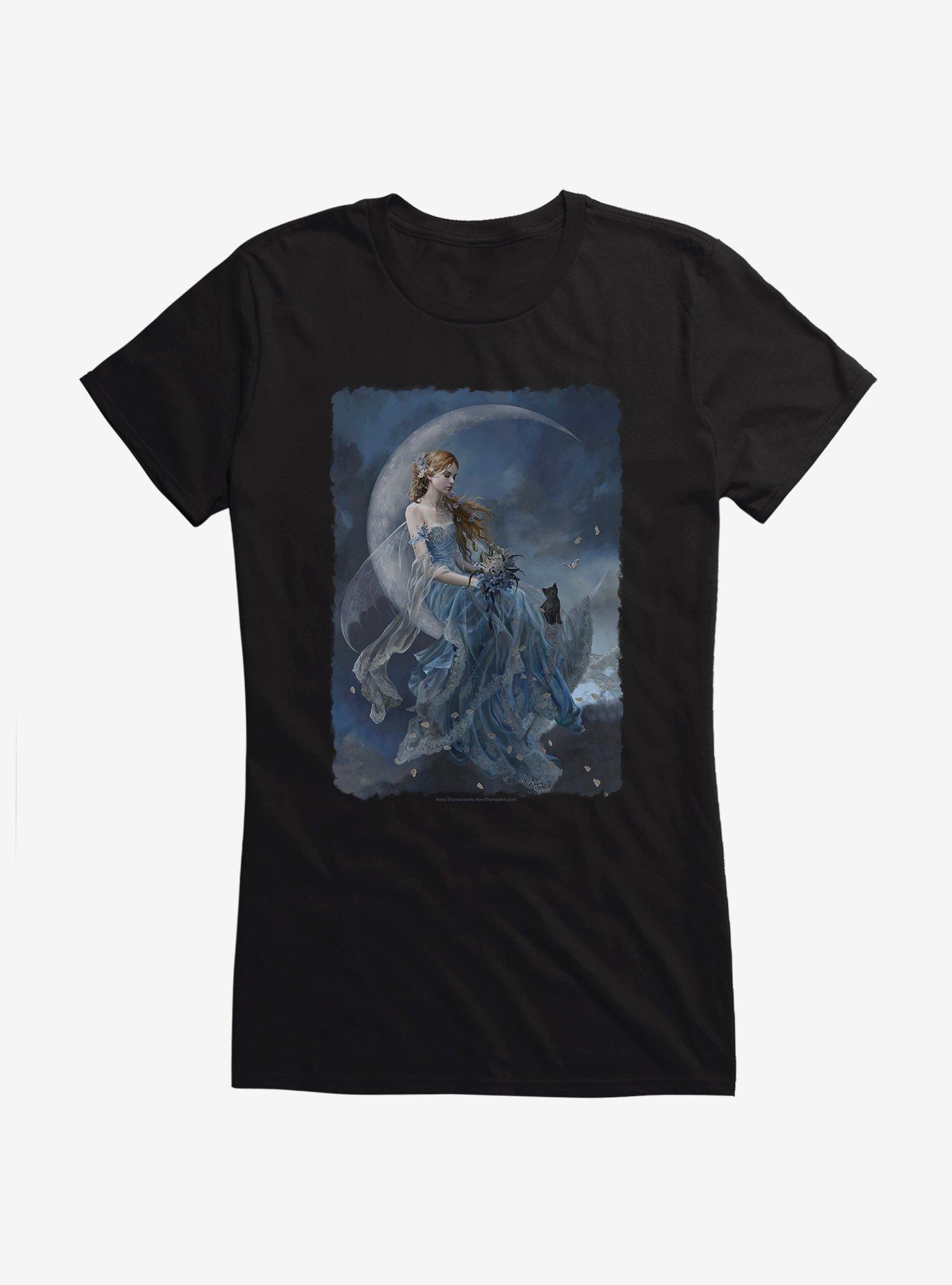 Wind Moon Girls T-Shirt by Nene Thomas, , hi-res
