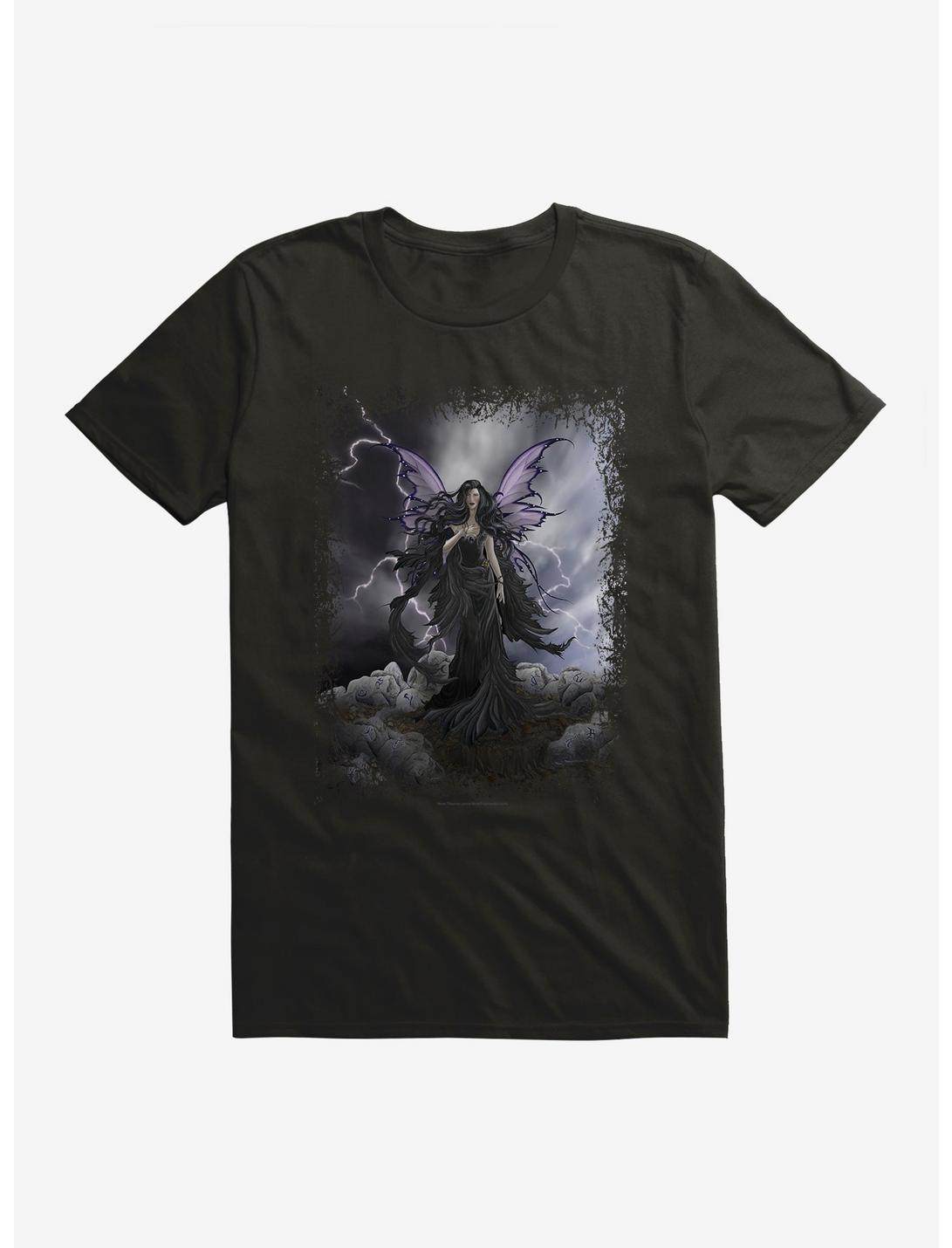 Storm Runes T-Shirt by Nene Thomas, BLACK, hi-res