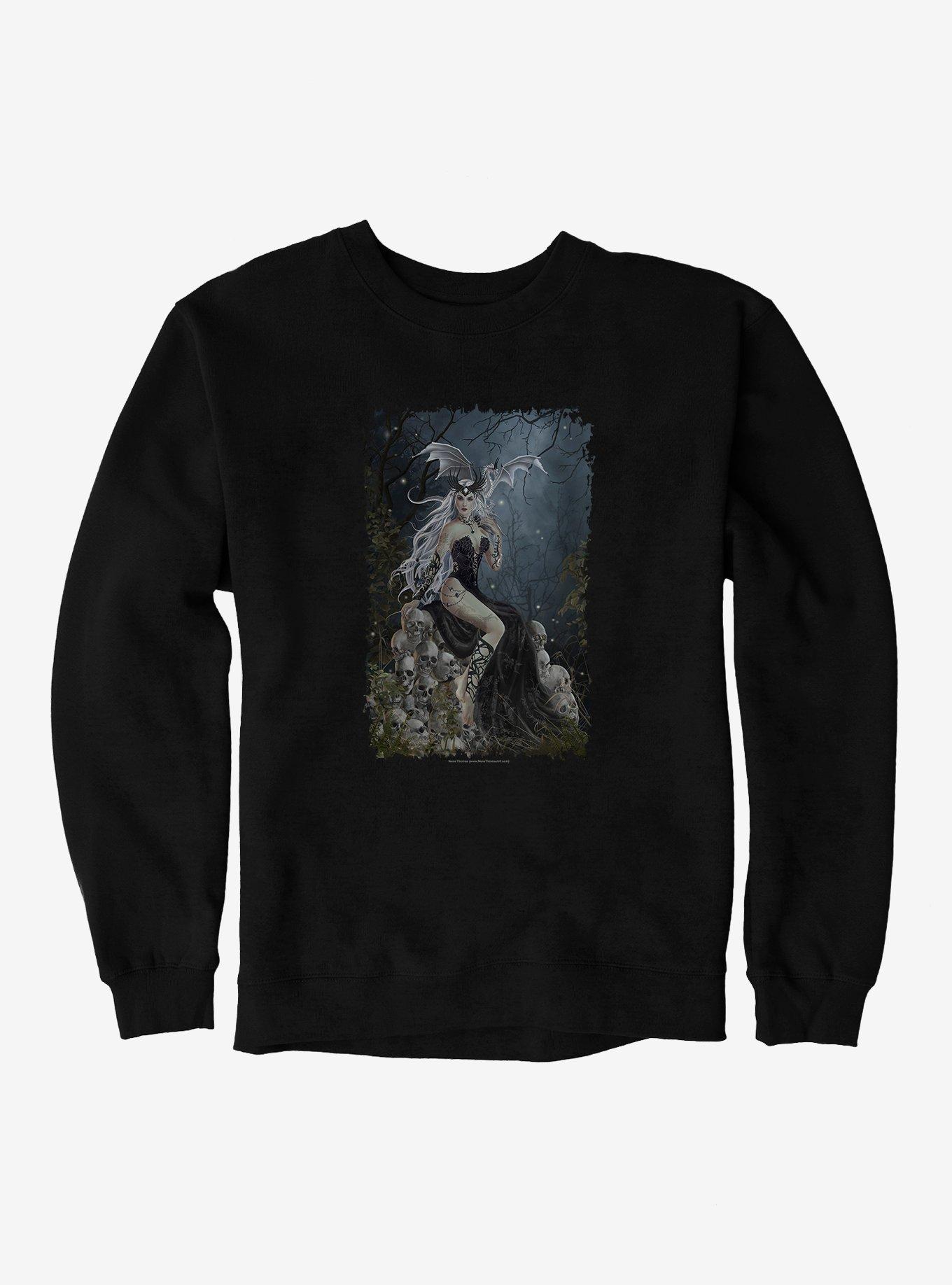 Mad Queen Sweatshirt by Nene Thomas, BLACK, hi-res