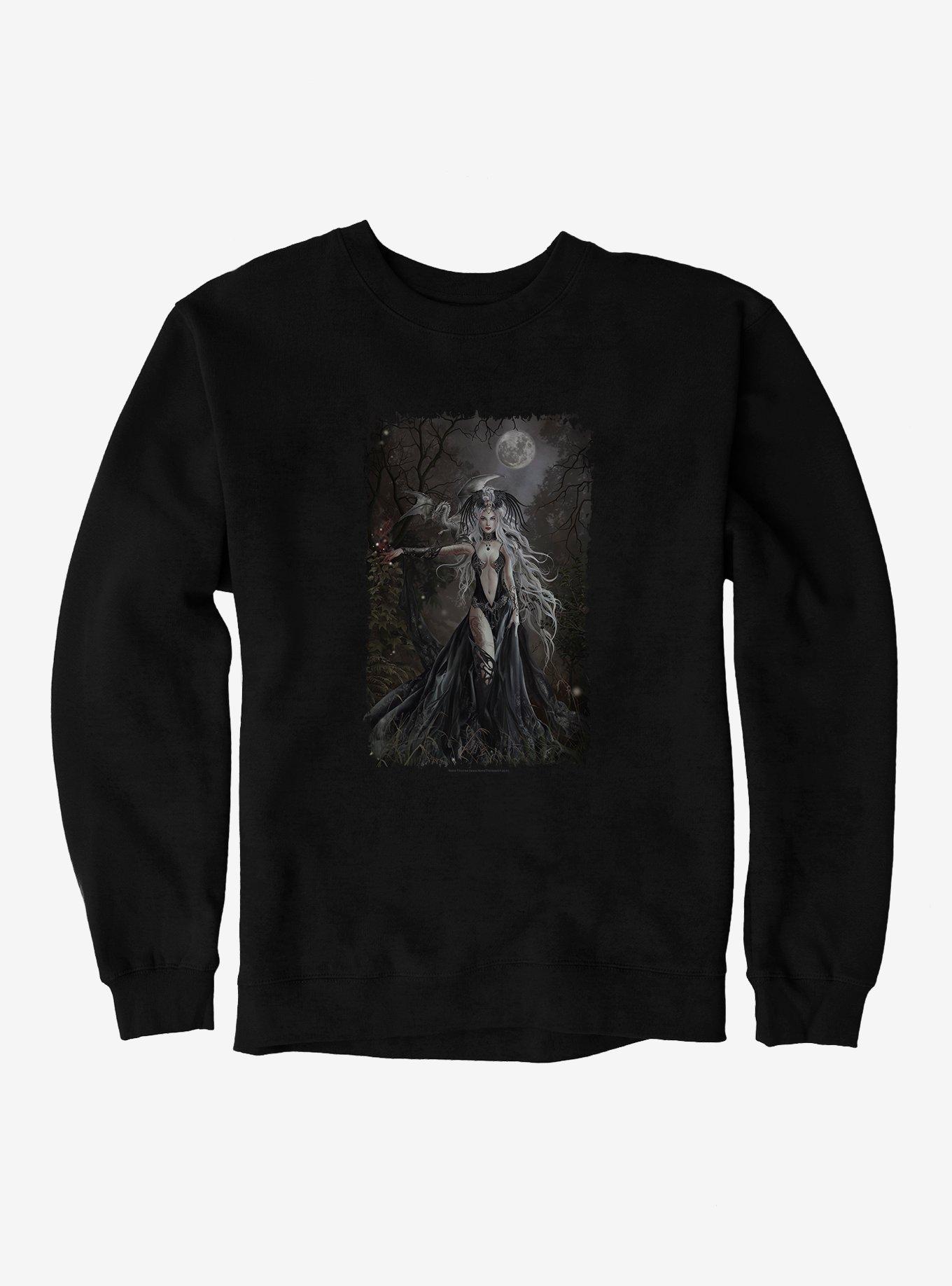 Queen Of Havoc Sweatshirt by Nene Thomas, BLACK, hi-res