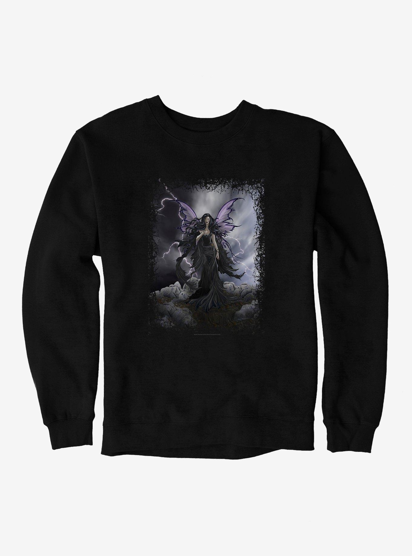 Storm Runes Sweatshirt by Nene Thomas, BLACK, hi-res