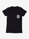 Wednesday Nevermore Academy Crest Womens T-Shirt, , hi-res