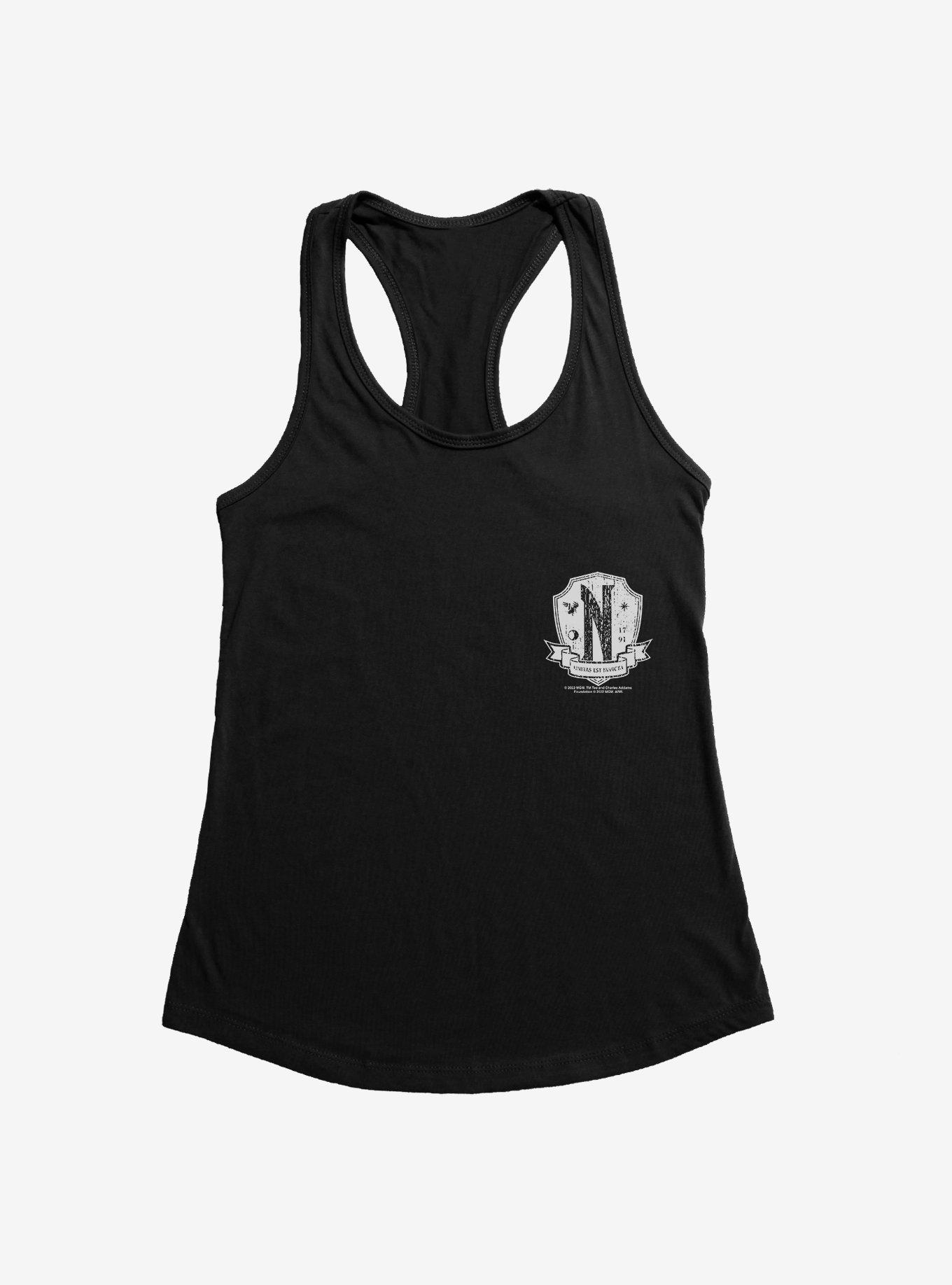 Wednesday Nevermore Academy Crest Womens Tank Top, , hi-res