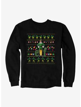 Elf Ugly Christmas Pattern Sweatshirt, , hi-res