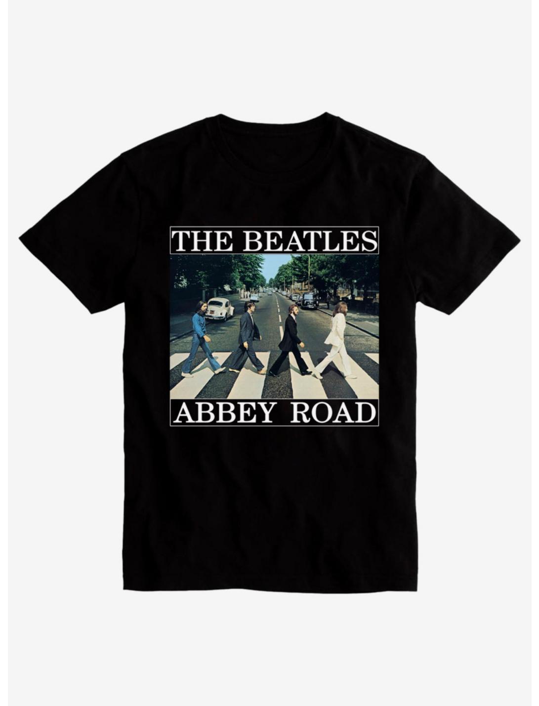 The Beatles Abbey Road Album Cover T-Shirt, BLACK, hi-res