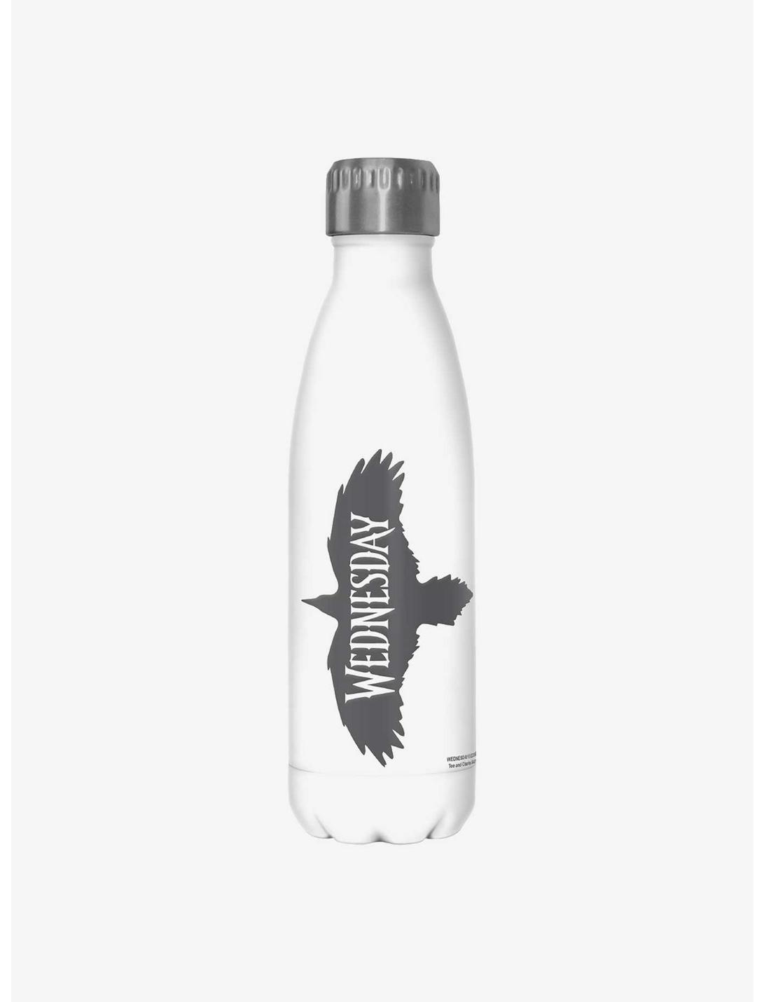 Wednesday Nevermore Raven Water Bottle, , hi-res