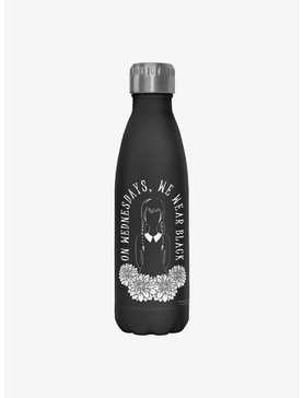 Wednesday We Wear Black Water Bottle, , hi-res