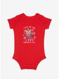 Krampus On The Naughty List Infant Bodysuit, RED, hi-res