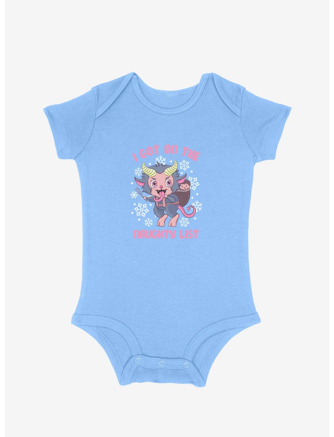 Krampus On The Naughty List Infant Bodysuit, SKY BLUE, hi-res