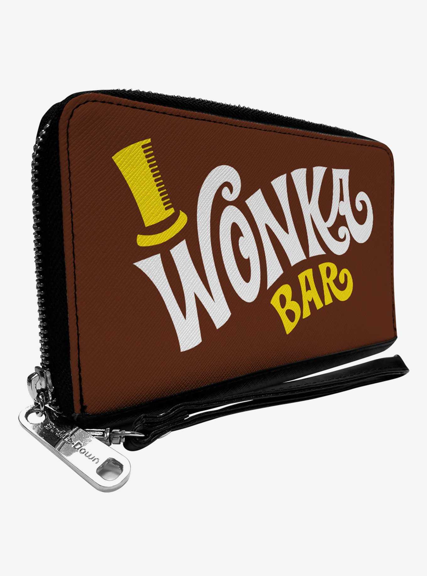 Willy Wonka And The Chocolate Factory Wonka Bar Wrapper Zip Around Wallet, , hi-res