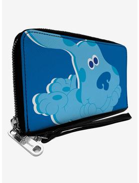 Blue's Clues Blue Full Body Smiling Zip Around Wallet, , hi-res