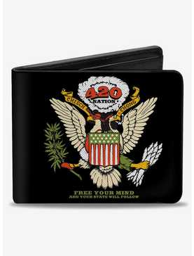 Cheech & Chong 420 Nation Coat Of Arms Bifold Wallet, , hi-res