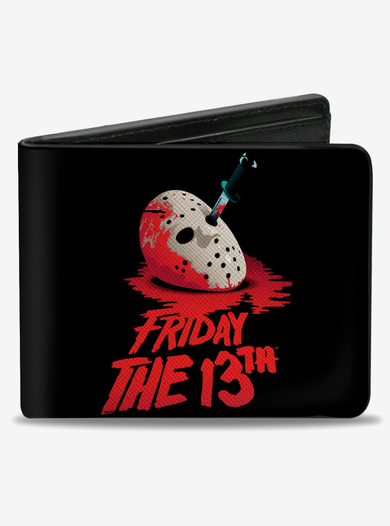 Friday The 13Th Vintage Jason Mask Poster Bifold Wallet, , hi-res