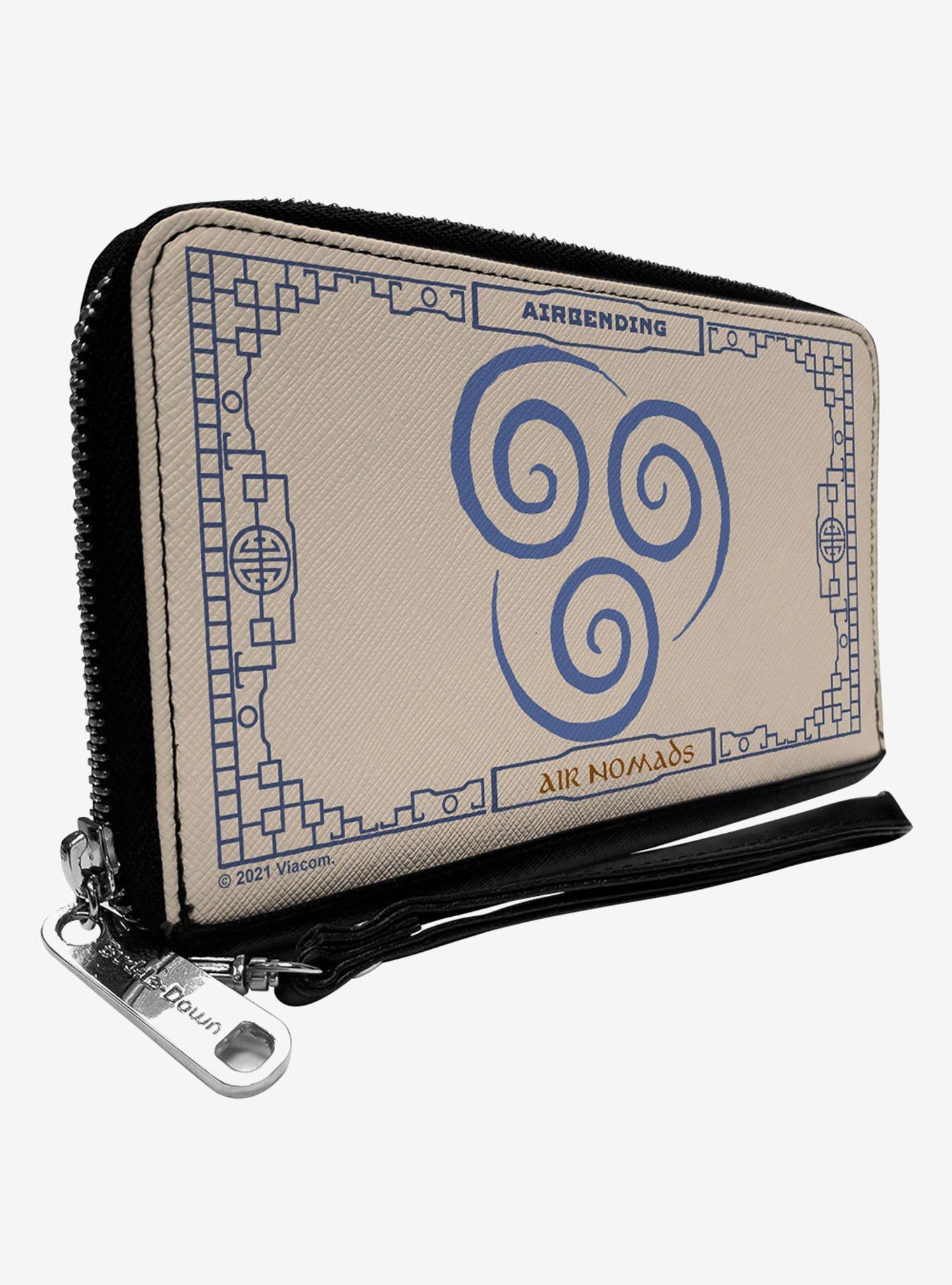 Avatar: The Last Airbender Airbending Air Nomads Icon Cream Zip Around Wallet