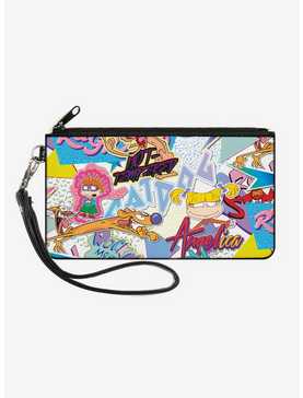 Nick 90's Logos And Show Characters Zip Clutch, , hi-res