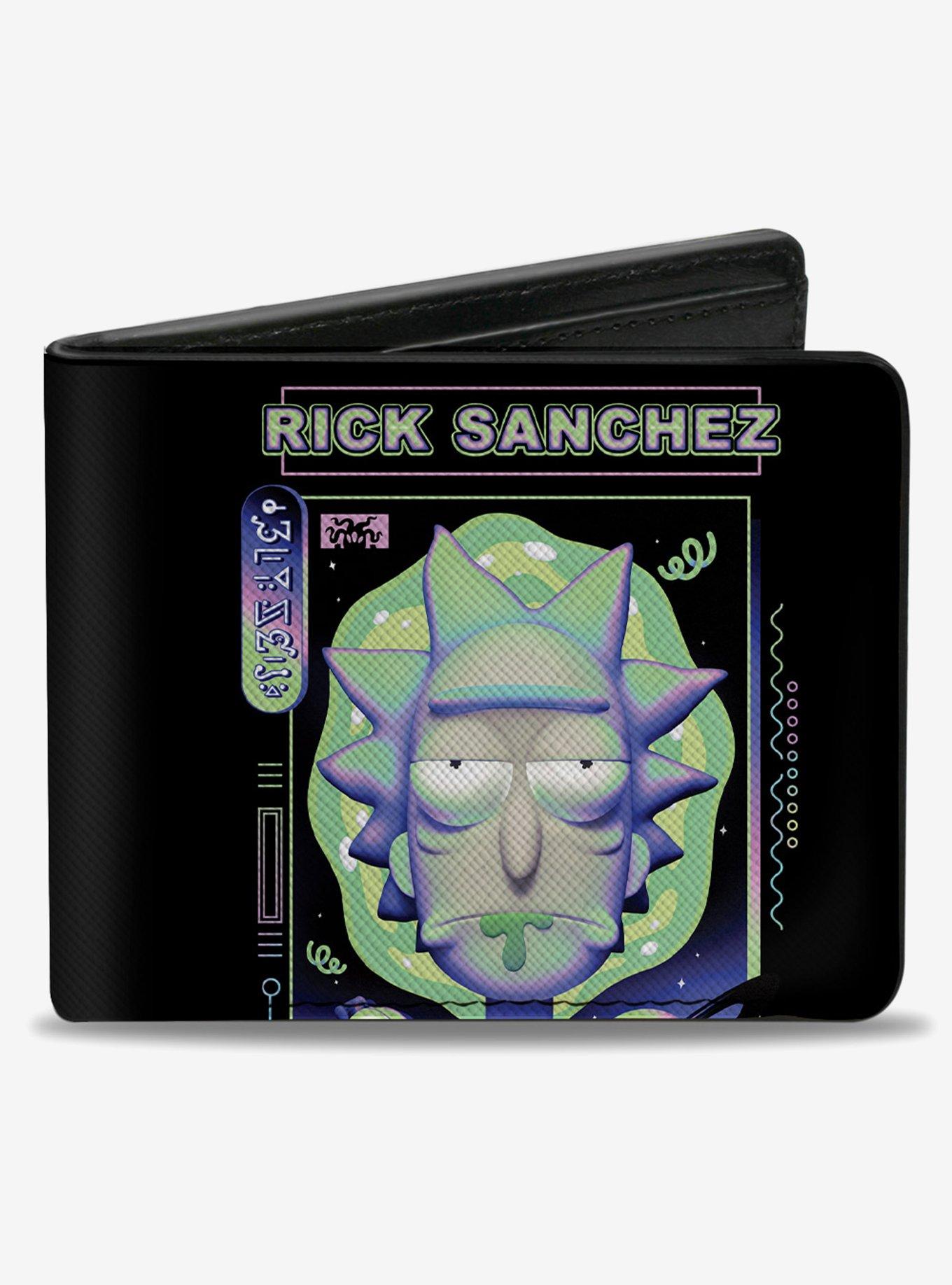 Rick And Morty Rick Sanchez Drooling Face Bifold Wallet, , hi-res