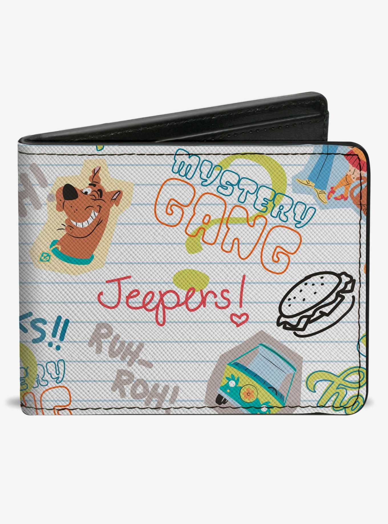 Scooby-Doo! Notebook Doodles Collage Bifold Wallet, , hi-res