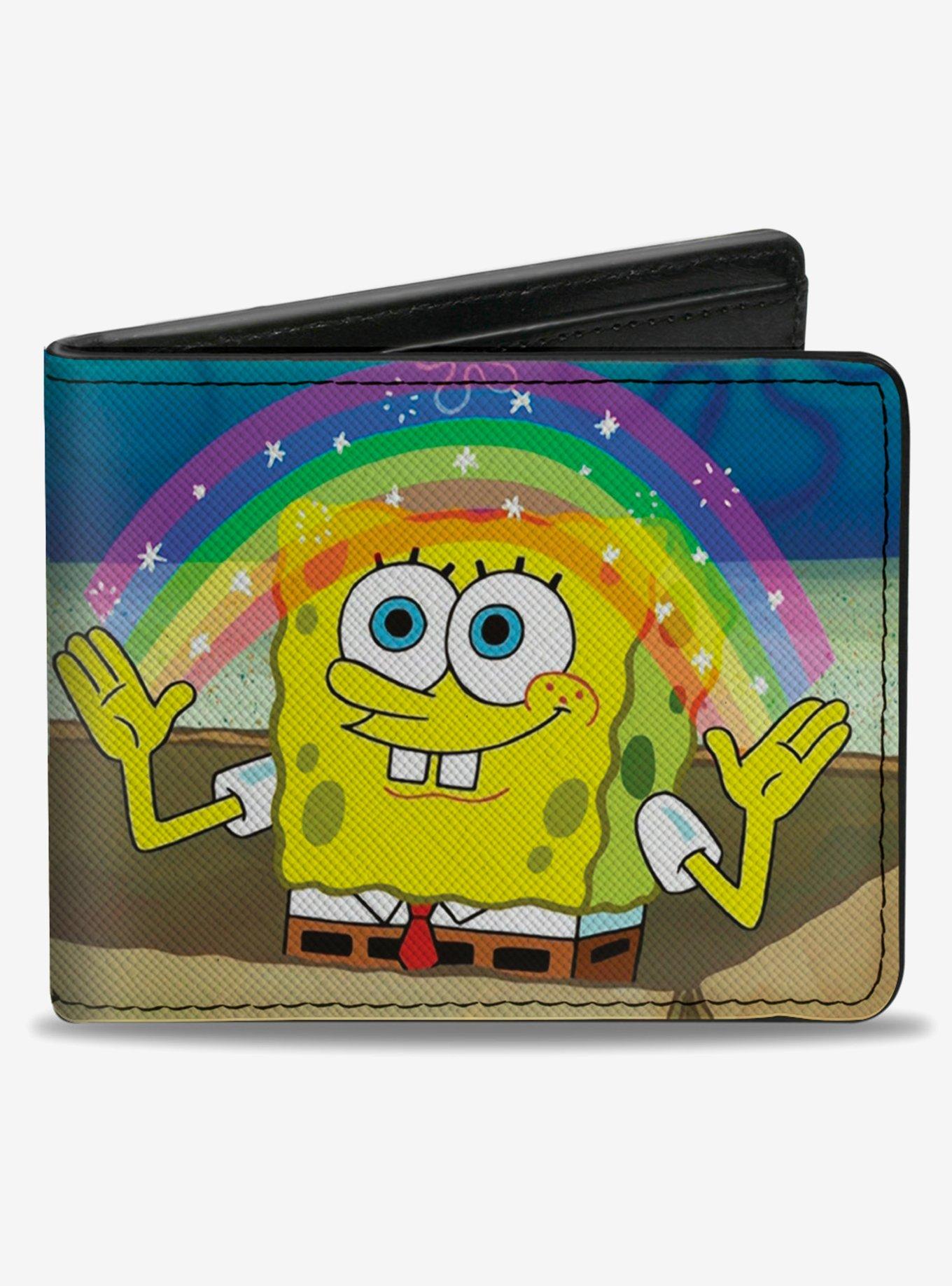 Spongebob Squarepants Imagination Smiling Rainbow Bifold Wallet, , hi-res