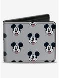 Disney Mickey Mouse Smiling Face Monogram Bifold Wallet, , hi-res