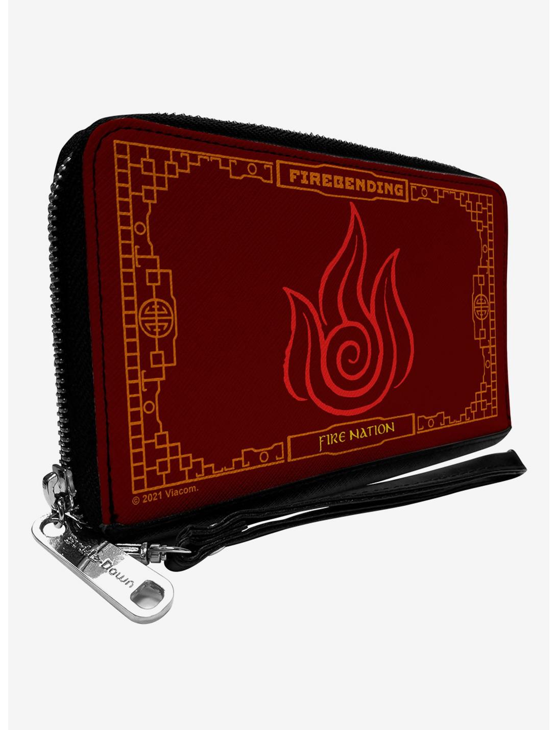 Avatar: The Last Airbender Firebending Fire Nation Icon Reds Zip Around Wallet, , hi-res