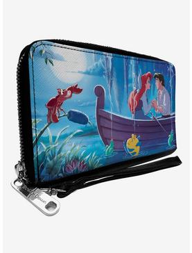 Plus Size Disney The Little Mermaid Ariel And Eric Kiss The Girl Scene Zip Around Wallet, , hi-res