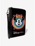 Disney Minnie Mouse Disney Pride Smiling Face Rainbow Zip Around Wallet, , hi-res