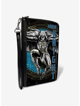 Marvel Moon Knight Jumping Action Pose Zip Around Wallet, , hi-res