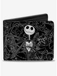 The Nightmare Before Christmas Character Doodles Bifold Wallet, , hi-res