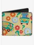 Scooby-Doo! Mystery Machine And Flowers Collage Bifold Wallet, , hi-res