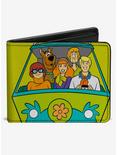 Scooby-Doo! Group Driving Mystery Machine Front Pose And Text Bifold Wallet, , hi-res