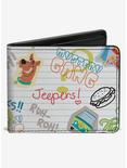 Scooby-Doo! Notebook Doodles Collage Bifold Wallet, , hi-res