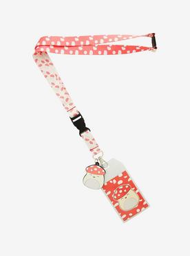 Squishmallows Malcolm the Mushroom Lanyard - BoxLunch Exclusive