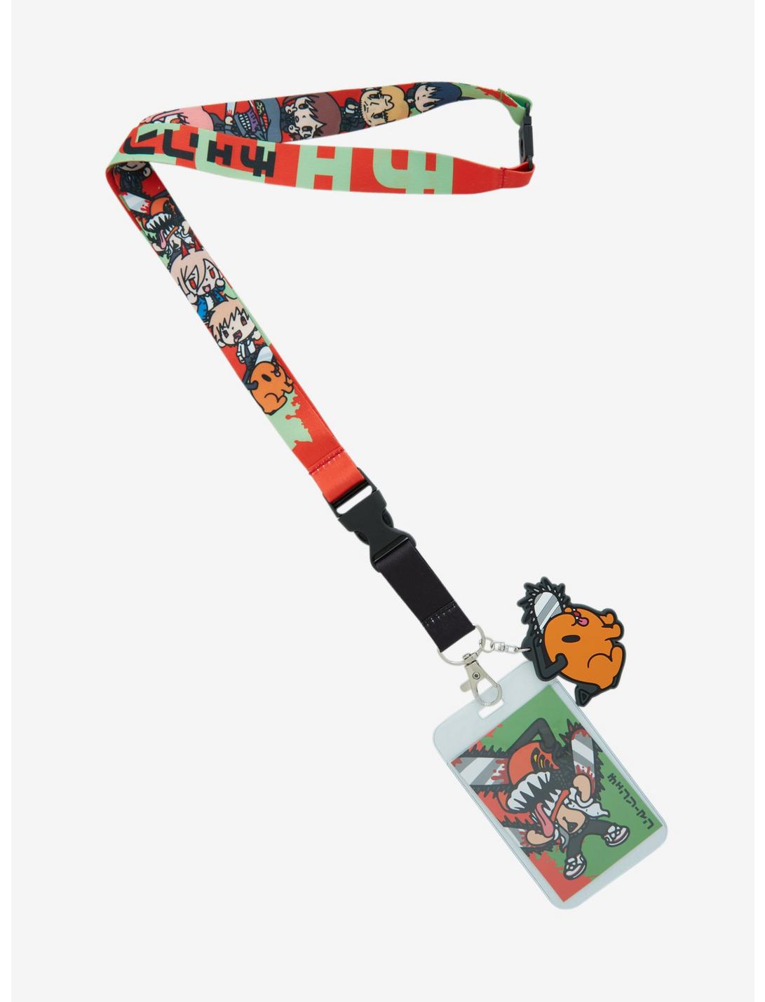 Chainsaw Man Chibi Characters Lanyard - BoxLunch Exclusive, , hi-res