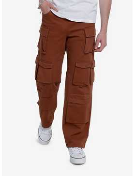 Brown Cargo Pants, , hi-res