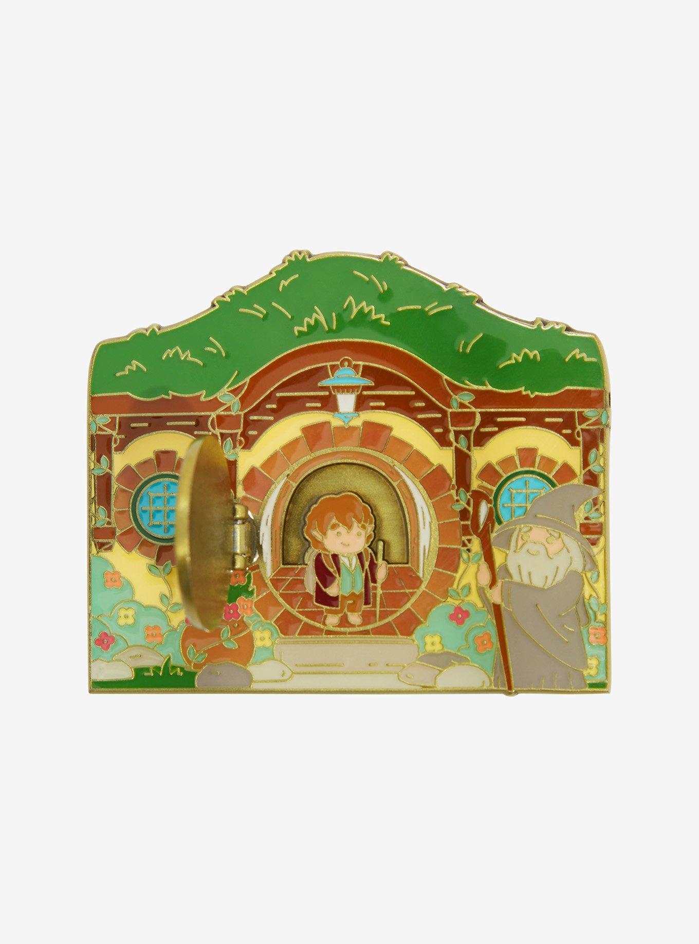 The Lord of the Rings Frodo's Home Hinge Enamel Pin - BoxLunch Exclusive, , hi-res