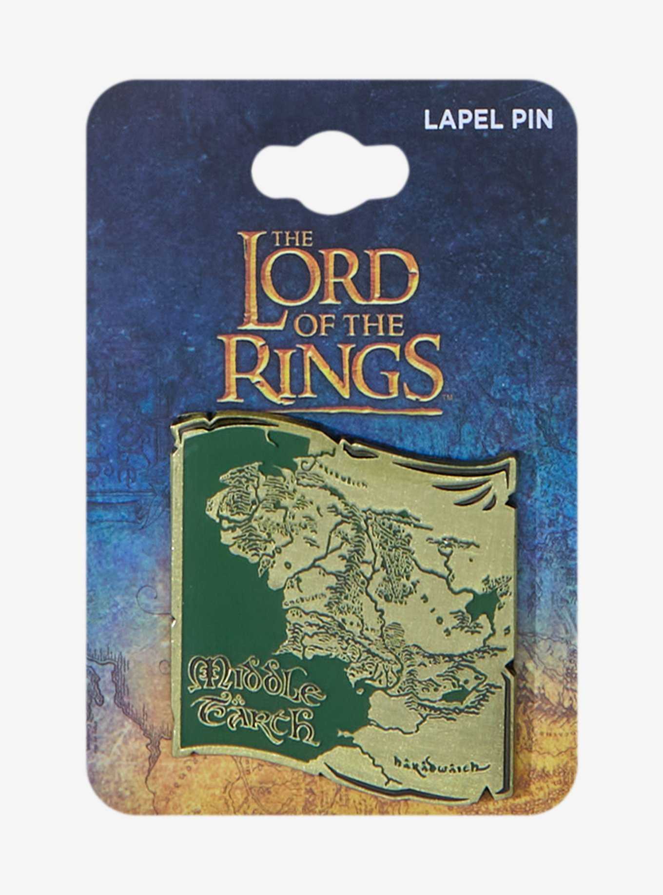 The Lord of the Rings Middle-earth Map Enamel Pin - BoxLunch Exclusive, , hi-res