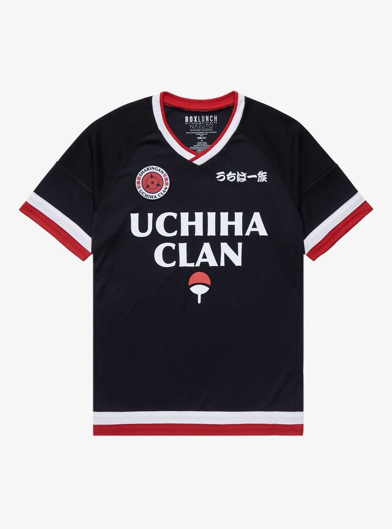 Naruto Shippuden Uchiha Clan Soccer Jersey - BoxLunch Exclusive, , hi-res