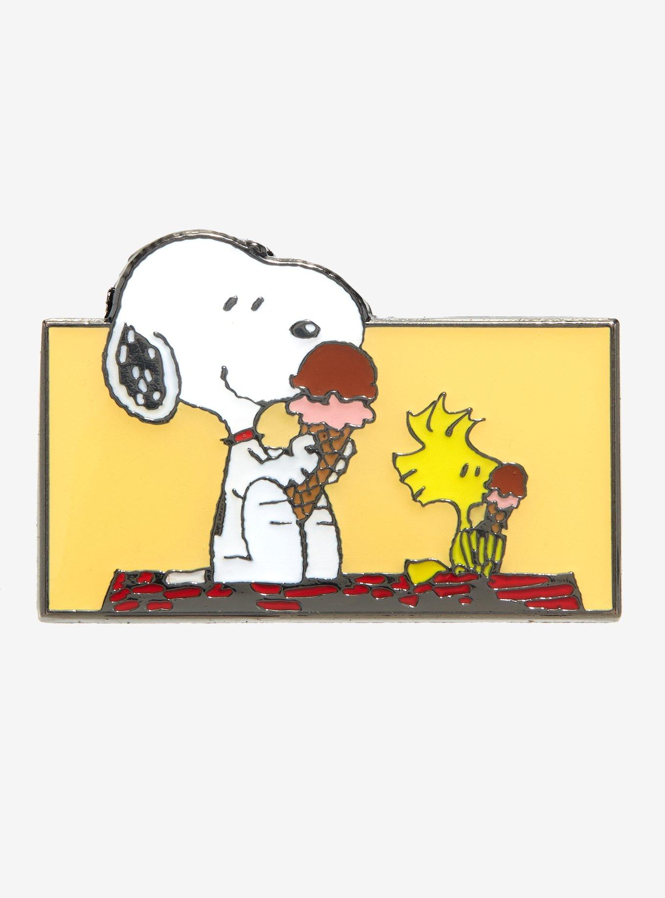 Loungefly Peanuts Snoopy and Woodstock Ice Cream Enamel Pin - BoxLunch Exclusive, , hi-res