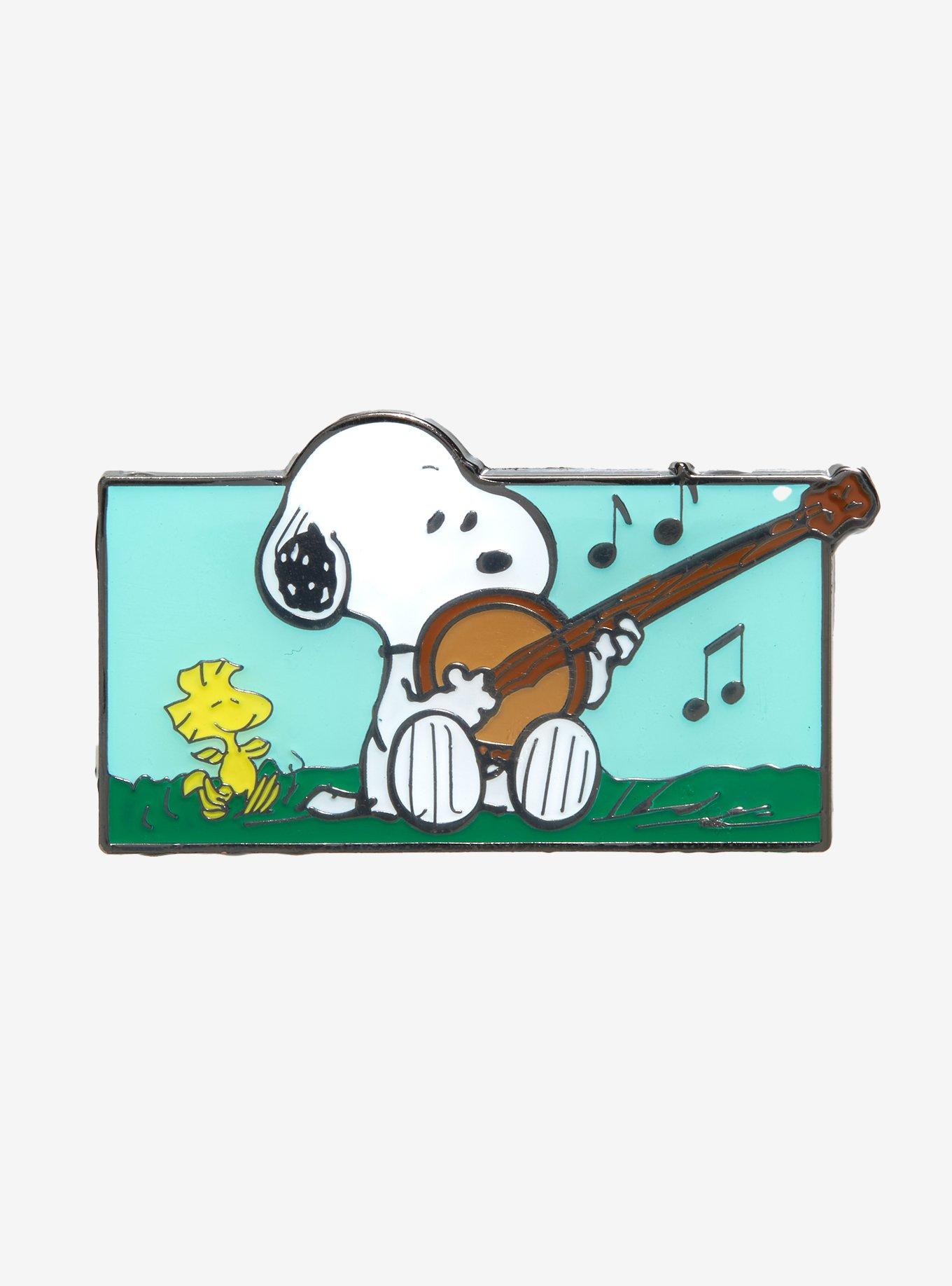 Loungefly Peanuts Snoopy & Woodstock Banjo Enamel Pin - BoxLunch ...