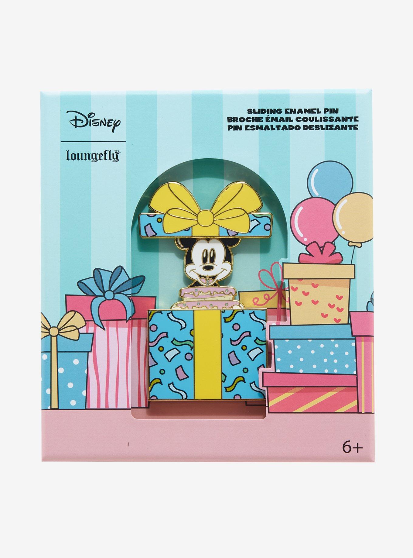 Loungefly Disney Mickey Mouse Birthday Enamel Pin, , hi-res