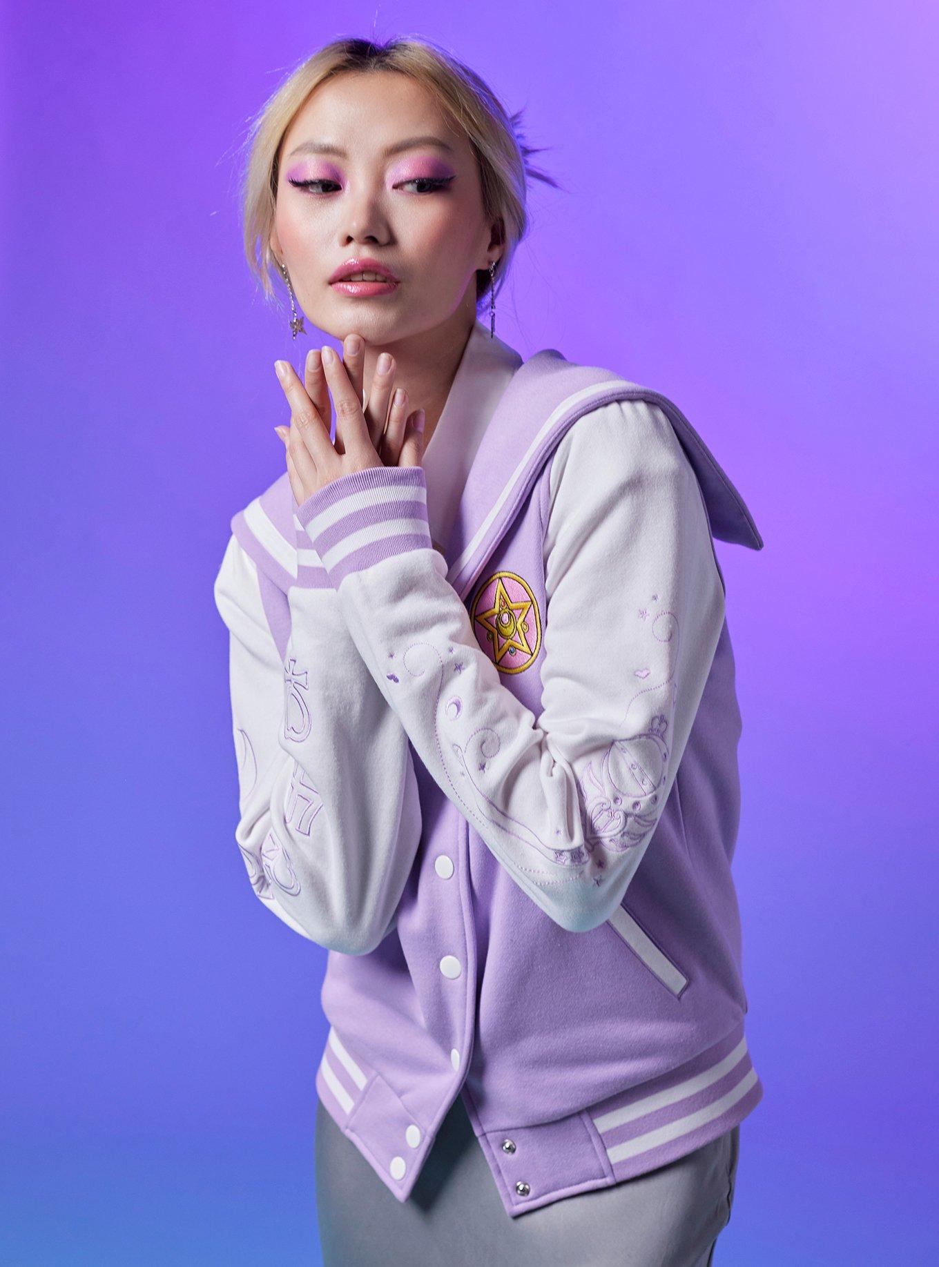 Pretty Guardian Sailor Moon Embroidered Girls Varsity Jacket | Hot Topic
