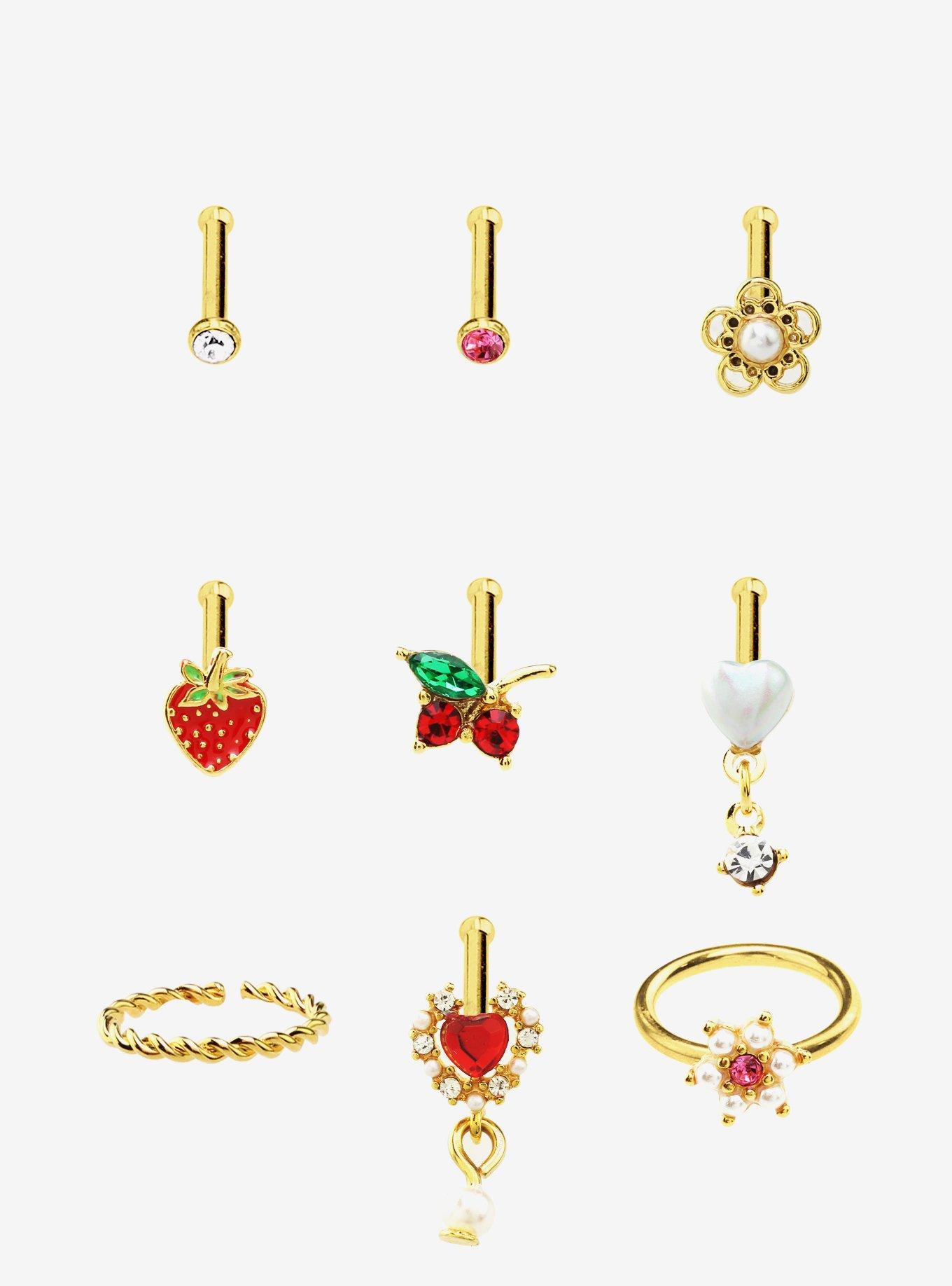 Cherry nose stud sale