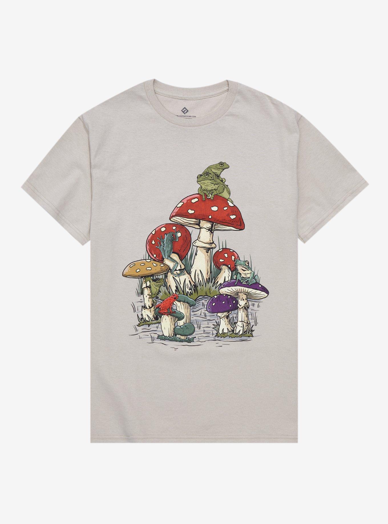 Frogs Sitting On Mushrooms T-Shirt | Hot Topic