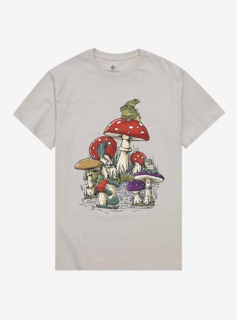 Frogs Sitting On Mushrooms T-Shirt | Hot Topic