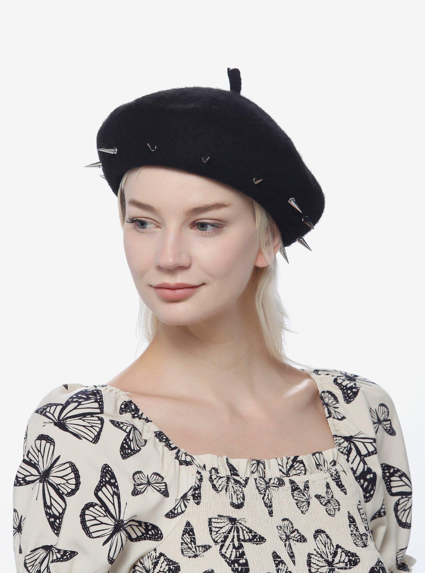 Cone Stud Beret, , hi-res