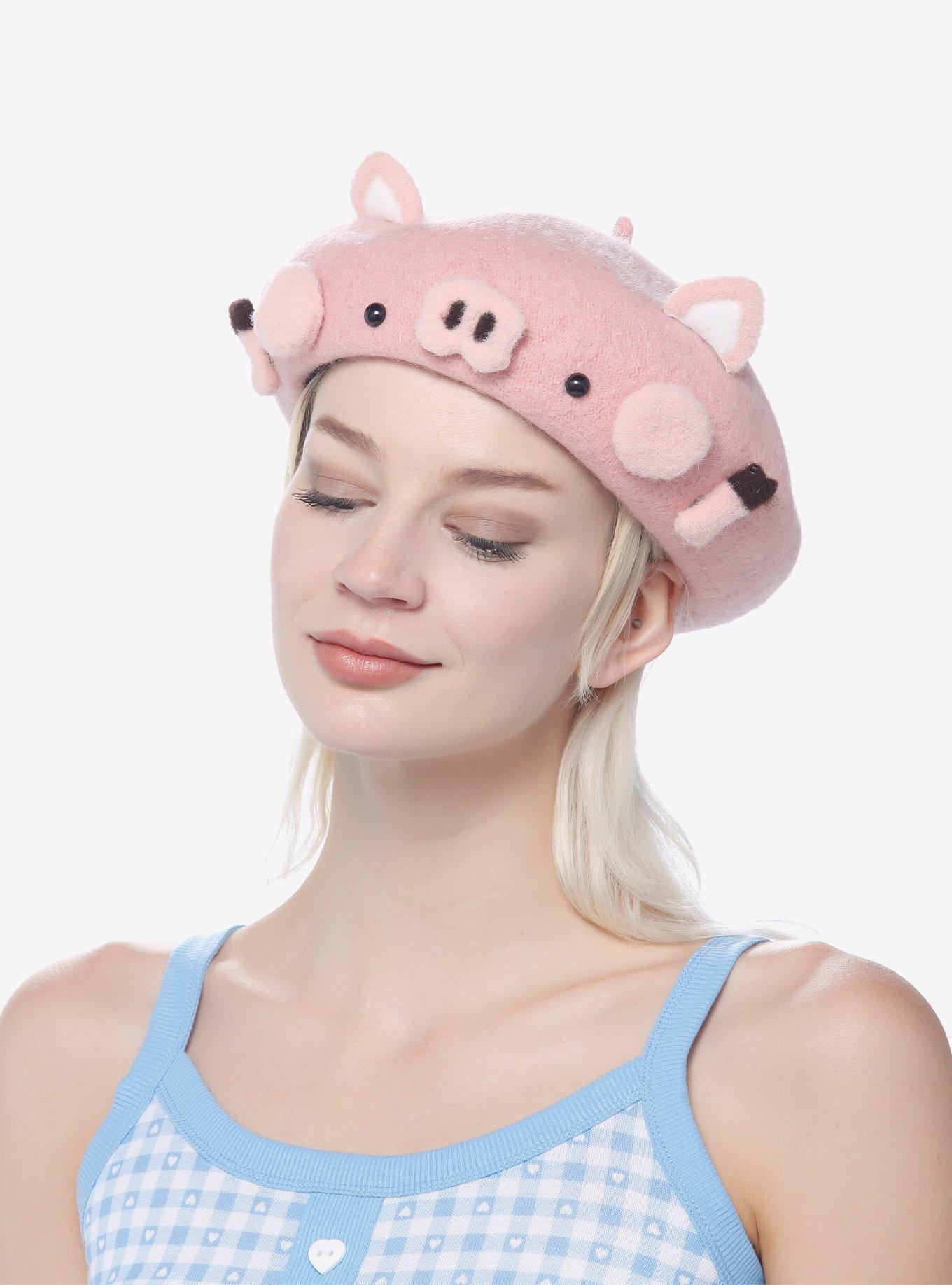 Pig Figural Beret, , hi-res