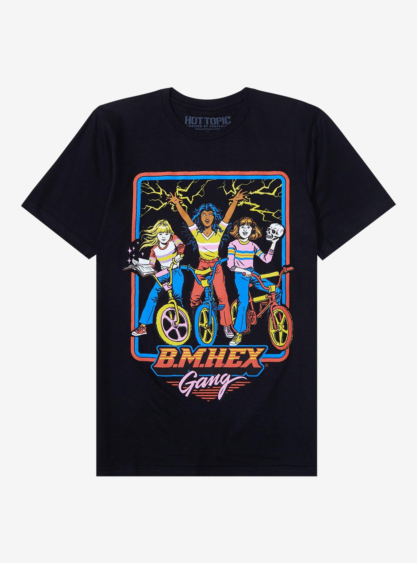 B.M.Hex Gang Boyfriend Fit Girls T-Shirt By Steven Rhodes, MULTI, hi-res