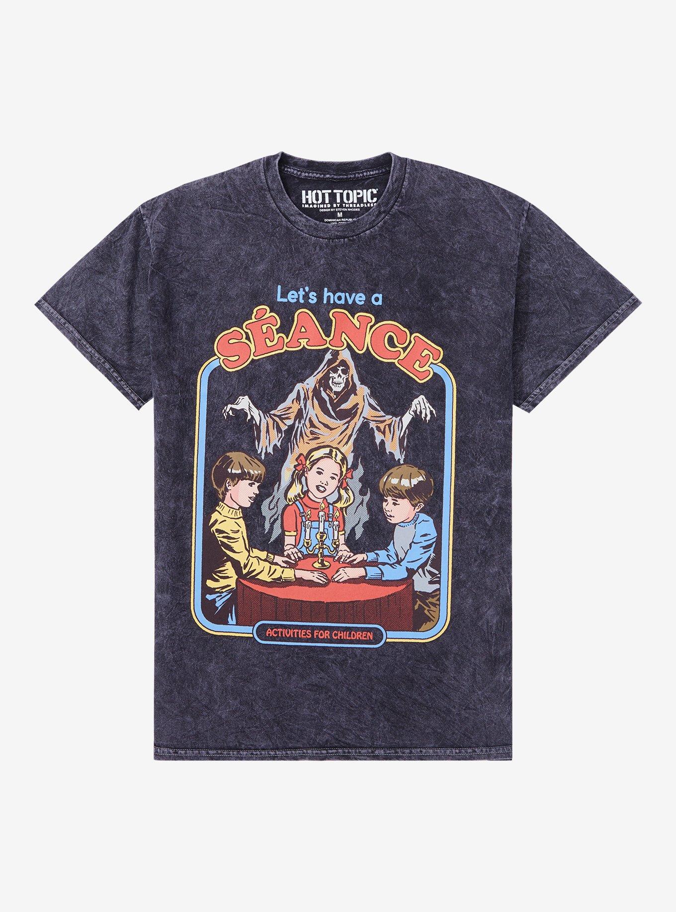 Let's Have A Seance Boyfriend Fit Girls T-Shirt By Steven Rhodes, MULTI, hi-res