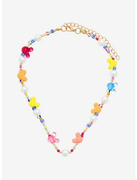 Disney Mickey Mouse Colorful Mickey Beaded Necklace, , hi-res